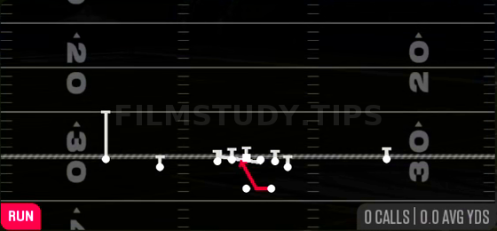 45 Quick Base — Run play diagram