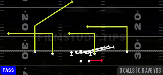 HB Slip Screen — Pass play diagram