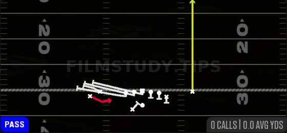 PA Jailbreak Screen — Pass play diagram