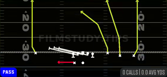 HB Slip Screen — Pass play diagram