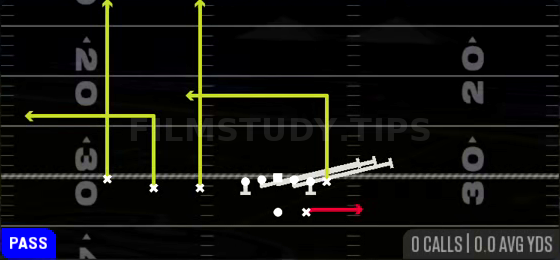 HB Slip Screen — Pass play diagram
