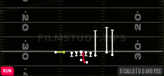 HB Pump Draw — Run play diagram