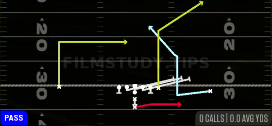 HB Slip Screen — Pass play diagram