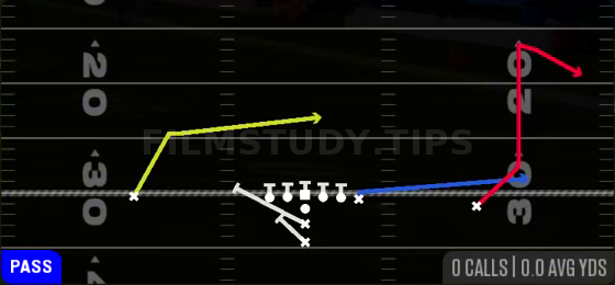 PA Boot — Pass play diagram