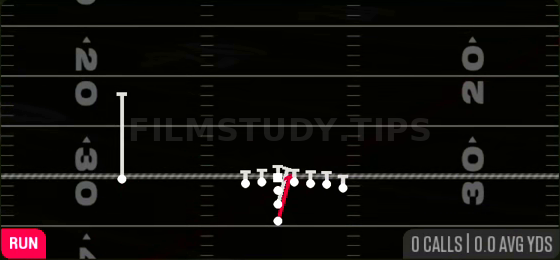 HB Lead — Run play diagram