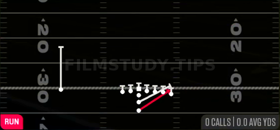 HB Stretch — Run play diagram