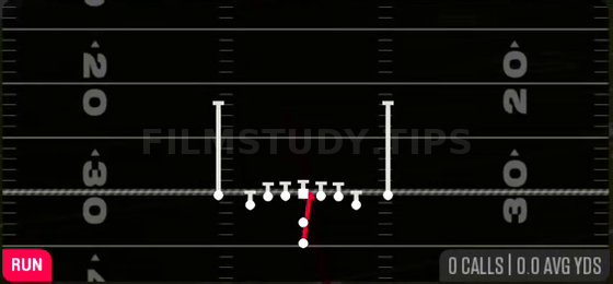 HB Dive — Run play diagram