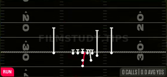 HB Dive — Run play diagram