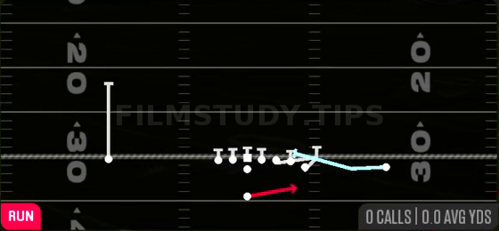 MTN HB Toss Crack — Run play diagram