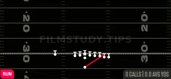 HB Stretch — Run play diagram