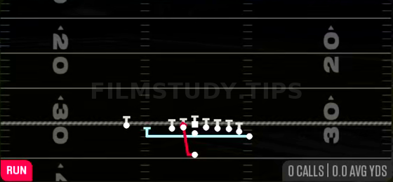 MTN HB Plunge — Run play diagram