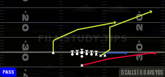 PA Sprint HB Flat — Pass play diagram