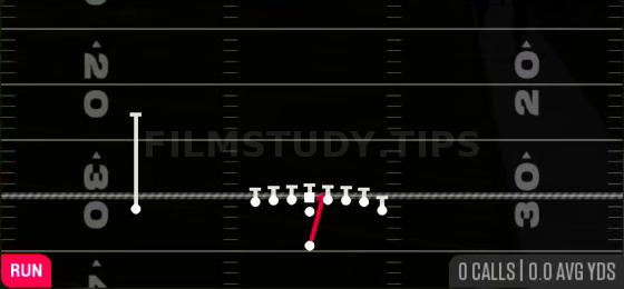 HB Dive — Run play diagram