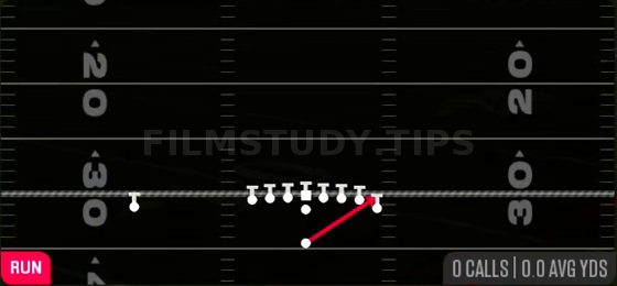 HB Stretch — Run play diagram