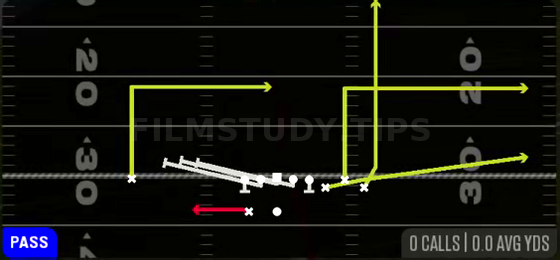 HB Slip Screen — Pass play diagram