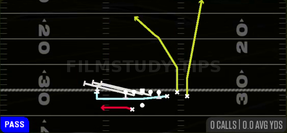 Tight Cheat HB Screen — Pass play diagram