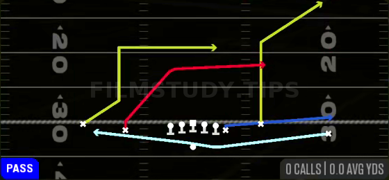 Reload PA Cross — Pass play diagram