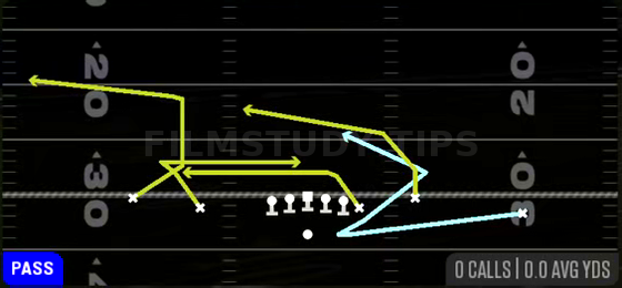 Reload Quick HB Trail — Pass play diagram
