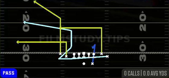 Cheat Bunch Switch Flood — Pass play diagram