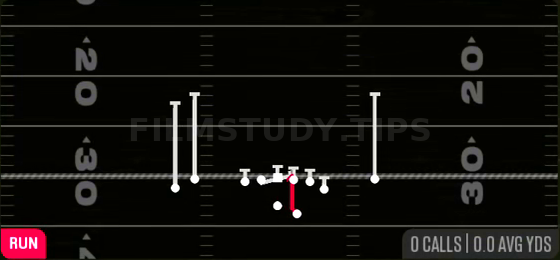 01 Trap — Run play diagram