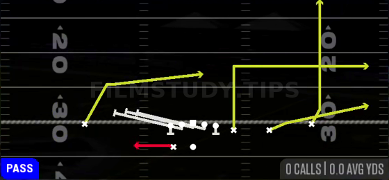 HB Slip Screen — Pass play diagram