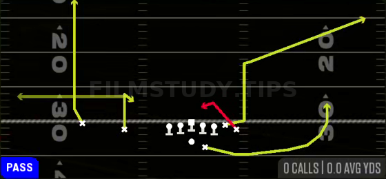 Spot Option — Pass play diagram