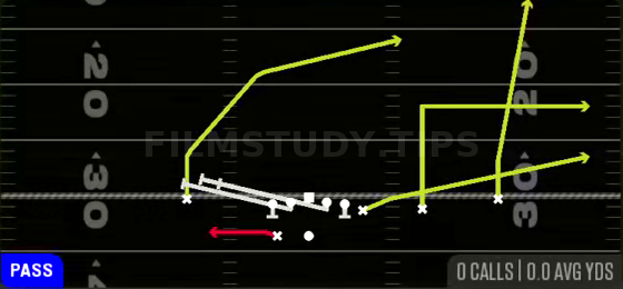 HB Slip Screen — Pass play diagram