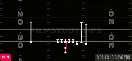 HB Dive — Run play diagram