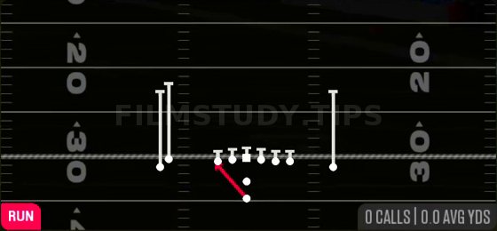 HB Zone WK — Run play diagram