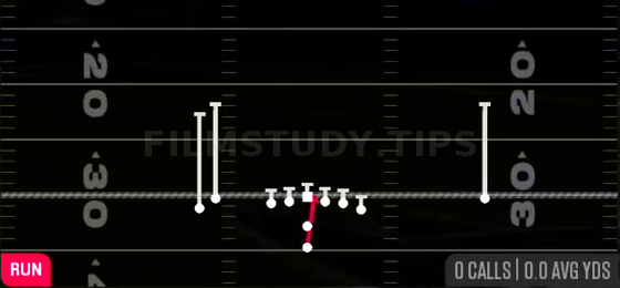 HB Dive — Run play diagram