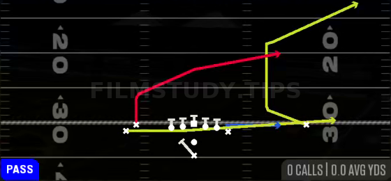 PA Boot Slide — Pass play diagram