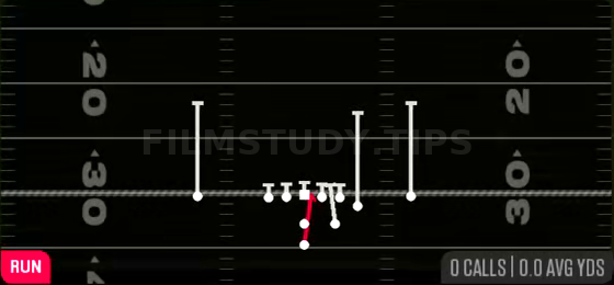 HB Dive — Run play diagram