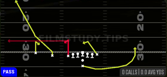 Shock — Pass play diagram