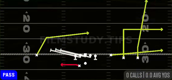 HB Slip Screen — Pass play diagram