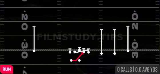 HB Base — Run play diagram