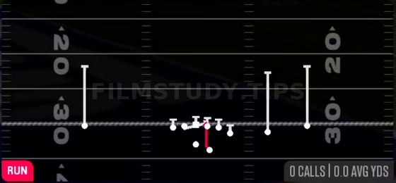 01 Trap — Run play diagram