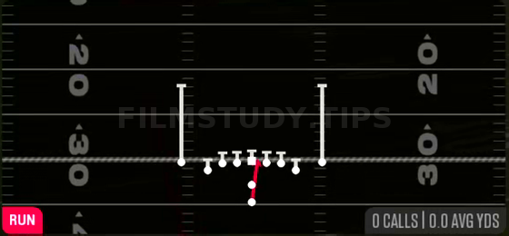 HB Dive — Run play diagram
