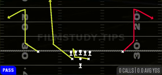 PA Comebacks — Pass play diagram