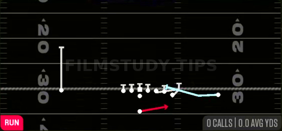 MTN HB Toss Crack — Run play diagram