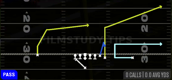 MTN PA Boot — Pass play diagram