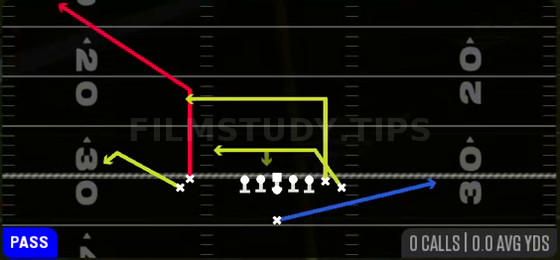 Smash Drive — Pass play diagram