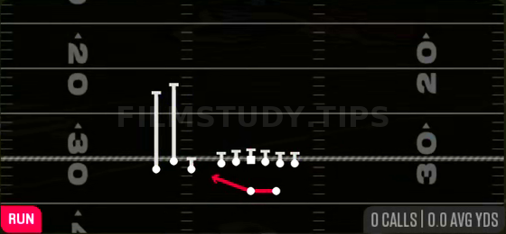 HB Off Tackle — Run play diagram