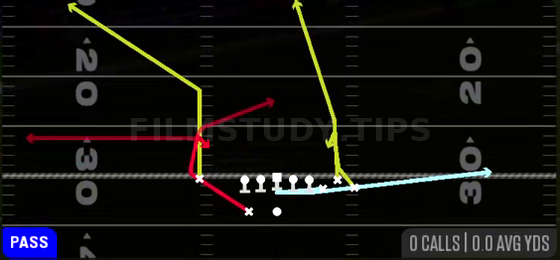 MTN HB Choice — Pass play diagram
