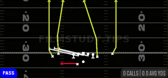 HB Slip Screen — Pass play diagram