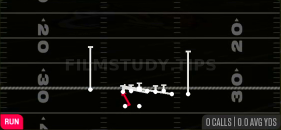 HB Counter U — Run play diagram