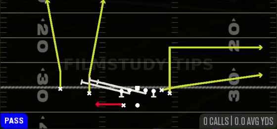 HB Slip Screen — Pass play diagram