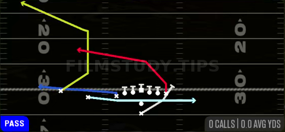 Jet PA Boot — Pass play diagram