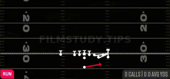 Crack Toss — Run play diagram