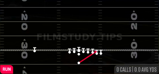 HB Stretch — Run play diagram