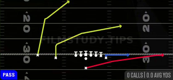 PA Sprint HB Flat — Pass play diagram